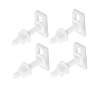 Veemoon 4 Piezas Kit de Tornillos y Bisagras para Asiento de Inodoro Fijación para Instalación Estable y Duradera Compatible con Diversas de Inodoro