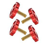 Veemoon 4 Piezas Kit Nivelación Cama Caliente Impresora 3d, Tuercas Metálicas, Tornillos M4 Resortes para Cr10, Accesorios para Impresora 3d, Suministros para Mejora de Precisión