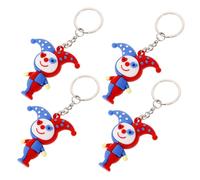 Veemoon 4 Piezas llavero muñeco encantadores llaveros de Keychains para mujeres Lindo llavero colgante de llave de mochila estatuilla llavero goma blanda