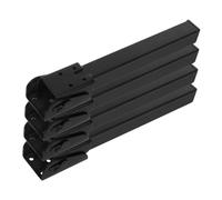 Veemoon 4 Piezas Patas De Mesa Piernas De Mesa Plegables Piernas Plegables Patas Metalicas para Escritorio Pata De Metal Plegable Pata De Escritorio Planchar Negro