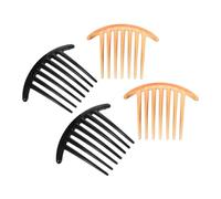 Veemoon 4 Piezas Peines para Mujer con Forma de Peines Laterales Franceses Anchos para Fijar Moños Adecuados para Tipo de Cabello