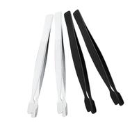 Veemoon 4 piezas Pinzas Inoxidable para Sellos Set Plana y Fina Herramientas para Manualidades y Joyería Diseñadas para de Sellos y Ergonómicas