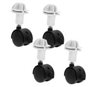 Veemoon 4 Piezas Ruedas Giratorias para Jaulas de Mascotas Rodajas Estables y Móviles para Transportines de Perros y Muebles Accesorios para Jaulas de Gatos Fácil Montaje y Limpieza