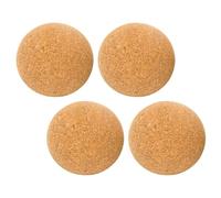 Veemoon 4 Tapones de Corcho de Vino Multifunción de 5 Cm, Accesorios Prácticos para Decantador, Tapones de Jarra Reutilizables en Color Original para Uso Doméstico y Fiestas