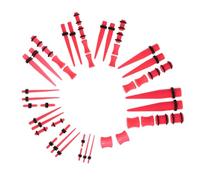 Veemoon 48piezas Pendientes Expansores Dilatadores De Orejas Juego De Dilatadores De Orejas Adornos para Kit De De Acrílicos Resistentes