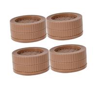 Veemoon 4piezas Almohadilla De Elevación para Muebles Posavasos Redondos Antideslizantes Elevadores De Escritorio Que Protegen El Suelo y Ajustan La Altura De Mesas Sillas y Camas Dormitor