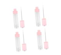 Veemoon 4piezas Botellas de Brillo Labial Vacías para Maquillaje DIY Botellas Pequeñas de Brillo Labial Útiles Cualquier Escenario