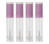 Veemoon 4piezas Botellas de Brillo Labial Vacías para Maquillaje Kit de Lápiz Labial DIY Botellas Pequeñas