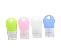 Veemoon 4Piezas Botellas de Viaje Reutilizables de Silicona Pack de y Portátiles para Champú Jabón para y Actividades