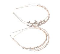 Veemoon 4piezas De Novia Rhinestones y Perlas Tocados Brillantes Para Bodas Accesorios De Para Mujeres De Coronas Elegantes y Encantadoras