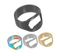 Veemoon 4piezas Destapador De Botellas De Dedo Anillo Inoxidable Decoración De Dedos Para Fiestas y Bares