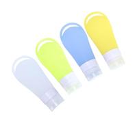 Veemoon 4piezas Embotellado de Cosméticos de Viaje para Loción y Champú Orificio Redondo Botellas Pequeñas de Loción para Maquillaje y Emulsión Viajes Color Aleatorio