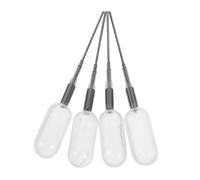 Veemoon 4piezas Frasco Gotero de Aceite Esencial de Plástico Recta Dispensar Aceites Precisión Herramienta Manualidades y Aromaterapia de Transferencia de Perfume