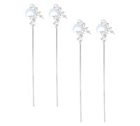 Veemoon 4piezas Horquilla de Luna Moderna Accesorios Pelo de Novia Horquilla Francesa de Metal Pasador Pelo para Fiesta de Bodas Vintage Pasador Simple