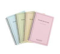 Veemoon 4piezas Paquete de Libretas con Espiral Lateral Cuadernos Prácticos para Diario de Viaje Notas Personalizadas Papel Grueso y Suave para Estudiantes y Planificación Diaria