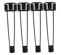 Veemoon 4piezas Patas De Mesa Plegables Metalicas para Manualidades Camping y Espacios Pequeños Soporte Robusto Ahorro De Espacio Herrajes para Muebles De Bricolaje