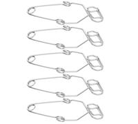 Veemoon 5 Abrazaderas Galvanizadas para Tubos de Ensayo Grandes de 145 CM Pinzas Metálicas Resistentes para Laboratorio Soporte para Experimentos Científicos y Gradilla de Laboratorio