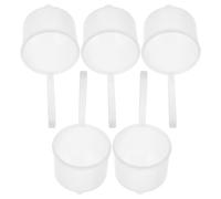 Veemoon 5 Copas de Prueba de Viscosidad para Pintura y Barniz, Embudos Plásticos Pequeños Resistentes a Químicos, Herramienta de Medición Precisa para Laboratorio y Uso Industrial