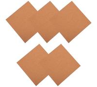 Veemoon 5 Hojas de Corcho para Pared 300X300X1Mm Tablero de Corcho Decorativo sin Marco para Oficina y Hogar Rollo de Lámina Resistente para Notas Fotos y Mensajes en Espacios de Trabajo