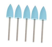 Veemoon 5 Piezas Brocas de Silicona para Pulido de Uñas Grit Accesorios para Taladro de Manicura Bits de Lijado para Cuidado Profesional y Personal Pulidor Fino para Salón y Doméstico