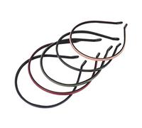 Veemoon 5 piezas Diademas de Cuero para Mujer Diseño Retro y Color Rosa Verde Oscuro Azul Marino Rojo Negro Accesorios de Pelo Elegantes y Versátiles para Ocasiones y