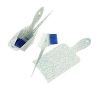 Veemoon 5 piezas Kit de Teñido Profesional para Cabello con Bol de Tinte y Cepillo Resaltador Accesorio Peluquería para Salón y Hogar Diseño Antideslizante y Cómodo Color Azul