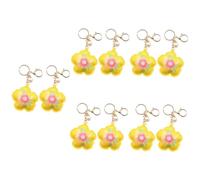 Veemoon 5 series Llavero De Flores Llavero Decorativo Colgante Figura Llavero De Flores Llavero De Mochila Llavero Estético Llavero Único Colgante De Mochila Colgante 2 piezas x 5