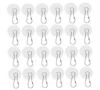 Veemoon 50 Ganchos Adhesivos para Techo y Pared Transparentes de 3 CM Autoadhesivos sin Taladro Colgadores Redondos para Decoración de Fiestas Globos y Luces Soporte Reutilizable