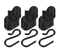 Veemoon 50 Ganchos Metálicos Forma de S para Colgar Cocina y Puertas Ganchos de Hierro Resistentes Tamaño 22 Pack de 50 Unidades para Ropa Toallas y Utensilios Domésticos