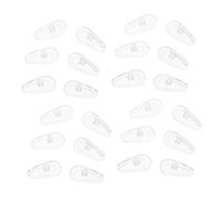 Veemoon 50 Pares Almohadillas Nariz Gafas Transparente Silicona Antideslizante Repuesto Suave Soporte Compatible Gafas Sol y Vista
