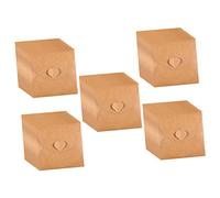 Veemoon 50 Pcs Cartón De Papel En Titular De Los Guardianes sobre De Papel Kraft Mangas De Papel Kraft Papel De Invitación En Envase Bolsa De Papel En Forma De Corazon