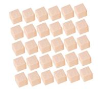 Veemoon 50 Piezas Cubos de Madera Mini sin Bloques de Madera para Manualidades Juguetes Educativos Proyectos Diy para Diseño Compacto para Desarrollar Habilidades