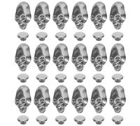 Veemoon 50 Piezas de Remaches Artesanales de Aleación Diseño de Calavera, Kit de Accesorios para Decoración de Ropa Punk, Bolsos y Zapatos Diy, Resistentes y Anticorrosivos, Tamaño 8