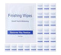 Veemoon 50 Piezas Paquete de Toallitas Limpiadoras para Depilación Toallitas Depilatorias Corporales Removedor de Cera para Limpieza Después Depilación para Salón