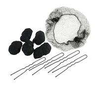 Veemoon 50 piezas Redecillas Invisibles de Nylon para Moño Pack de Negro U Pin Accesorios de Vestuario para Mujeres y Niñas Malla Elástica Transpirable y Ligera para Danza y Profesional