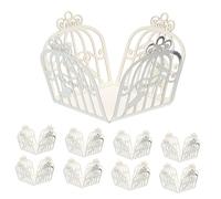 Veemoon 50 Piezas Unidades Bandejas para Chocolates con Diseño de Pájaros y Encaje para Bodas y Postres Envoltorios Decorativos para y Muffins Resistentes y Prácticos para de