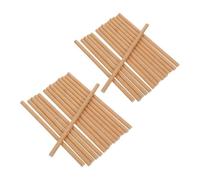 Veemoon 50 Unidades Tubo de Polinización para Abejorros y Abejas, Diseño Natural de Refugio, Color Marrón, Tamaño 14.5x0.6x0.6cm para Jardines y Proyectos Artesanales