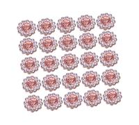 Veemoon 50piezas Adornos De Flor De Abs Accesorios De Diademas Decoración De Diademas Accesorios Para Manualidades