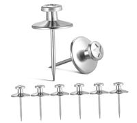 Veemoon 50piezas Clavos De Cabeza Doble para Colgar Imágenes De Chinchetas para Decoración De Paredes De Madera y Multifuncionales y Reutilizables