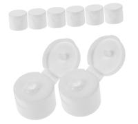 Veemoon 50piezas Tapas De Plástico Abatibles Tapas De Para Botellas Flexibles Rellenables Repuesto Para Manualidades Vaciado De Botellas y Uso Cosméticos Leche y Pasta De Dientes