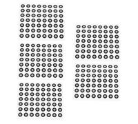 Veemoon 5hojas Marcadores de Puntos para Escaneo de Marcadores de Escaneo Pegatinas Reflectantes para Ingeniería Reversa Sistemas de Alineación Óptica Captura de Detalles Complejos