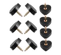 Veemoon 5pares Tacones Altos Pinchos Tapones De Reparación Para Mujer De Puntas De Repuesto Para Zapatos De Tacón Puntas Para Reemplazar Tacones Forma De Corazón