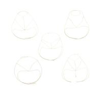 Veemoon 5piezas Cadena De Cintura De Metal Decorativa Retro Para Abdomen y Cuerpo Casual