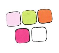 Veemoon 5piezas De Algodón Desmaquillante Esponja Desmaquillante Reutilizable Esponja Facial Limpiadora Paquete De Discos Adecuado Para Maquillaje Diario