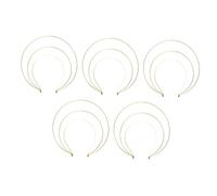 Veemoon 5piezas Diadema De Aro De Tres Capas Elegante Para Mujer Tiara Metálica Decorativa Para Cosplay Renacimiento y Fiestas