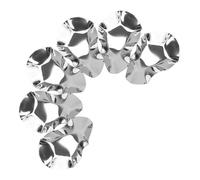 Veemoon 6 Bandejas de Acero Inoxidable para Mojar Ostras Plateadas, Platos de Salsa Resistentes a Altas Temperaturas, Cuencos Reutilizables para Marisco, Ideales para Barbacoas