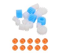 Veemoon 6 Juegos Kit de Engranajes de Plástico con Husillo y Arandelas, Varios Diámetros 2-4 Mm, para Modelos de Robot y Proyectos de Bricolaje de Robótica