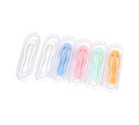 Veemoon 6 juegos Kit Herramientas para Lentillas Pinzas y Succionadores Plásticos Seguros para Lentes de Contacto Accesorios Prácticos Portátiles para Uso Diario y Viaje Color Aleatorio