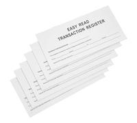 Veemoon 6 Libros de Registro de Cheques Blanco Cuaderno Financiero para Rastreador de Gastos y Registro de Gastos en Organizador de Chequera Compacto para Gestión Financiera Personal