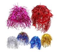 Veemoon 6 Pelucas Brillantes De Aluminio Pelucas De Oropel Accesorios De Fotos De Discoteca